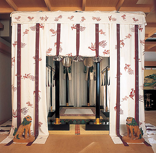 御張台の実物復元（京都風俗博物館）