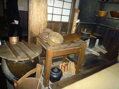 江戸時代の長屋の台所
