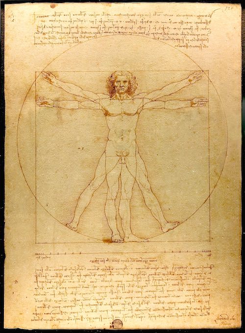 レオナルド・ダ・ヴィンチの『ウィトルウィウス的人体図』