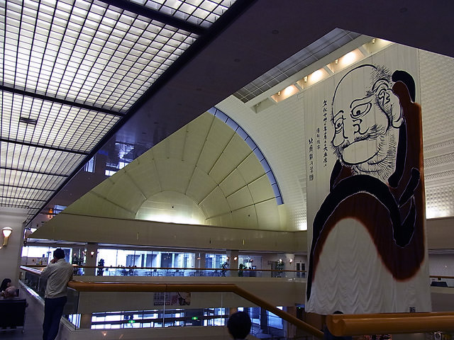 葛飾北斎が描いた巨大ダルマの再現（2011年 福岡市博物館にて）