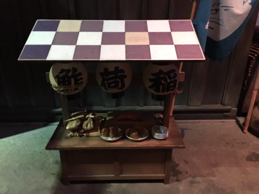 いなり寿司の屋台（深川江戸資料館 再現）の拡大画像