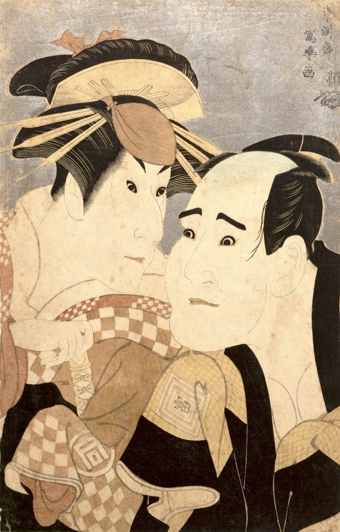 三代目佐野川市松の祇園町の白人（はくじん）おなよ（東洲斎写楽 画）の拡大画像