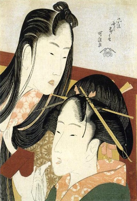 『風流無くて七癖』「ほおずき」（葛飾北斎 画／1801〜4年）