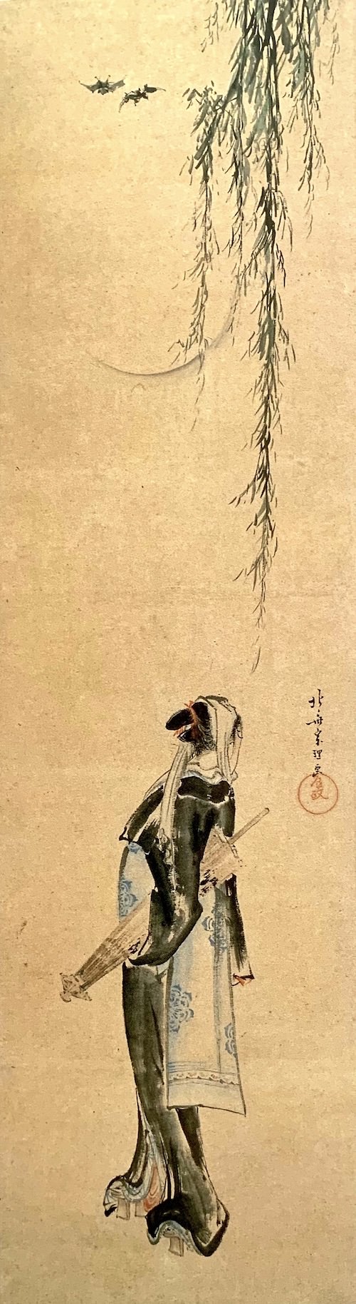 『夜鷹図』（葛飾北斎 画／1796年頃）