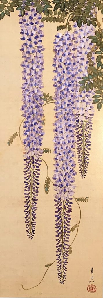『藤花図』（鈴木基一 画）