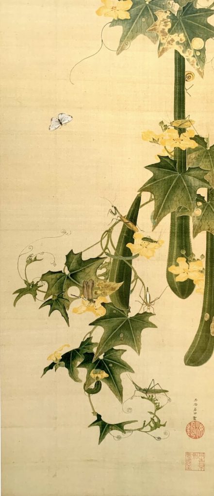 『糸瓜群虫図（へちまぐんちゅうず）』（伊藤若冲 画）