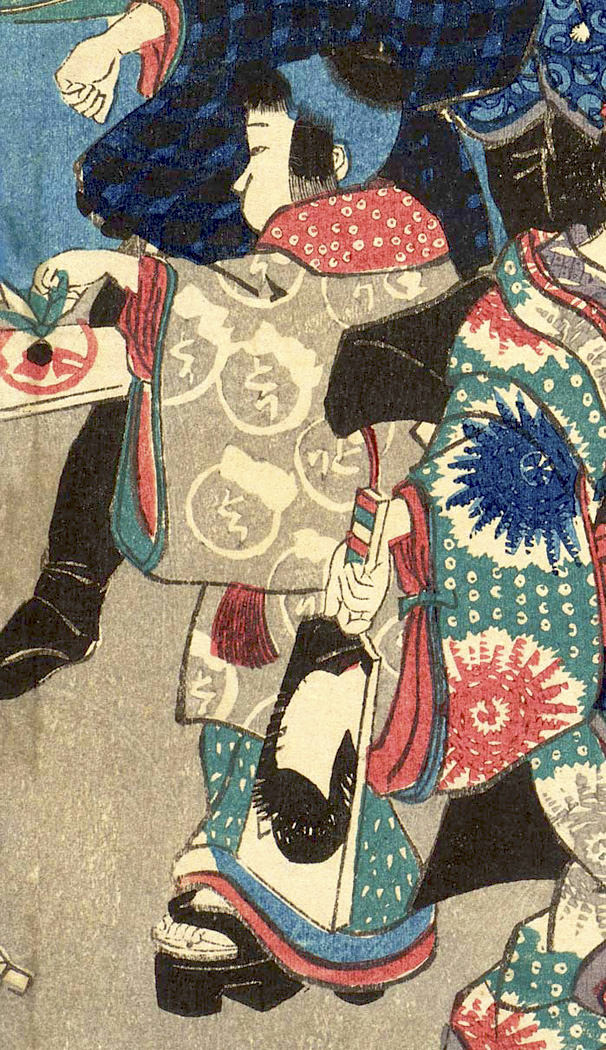 歌川国芳の長女「とり」と思われる絵（歌川国芳 画）の拡大画像