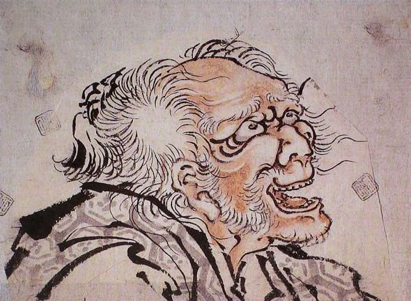 Self-portrait of Hokusai