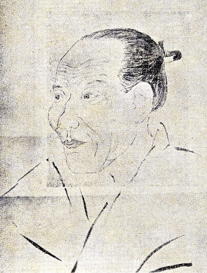 伊藤仁斎の肖像画（堀川の門人による画）